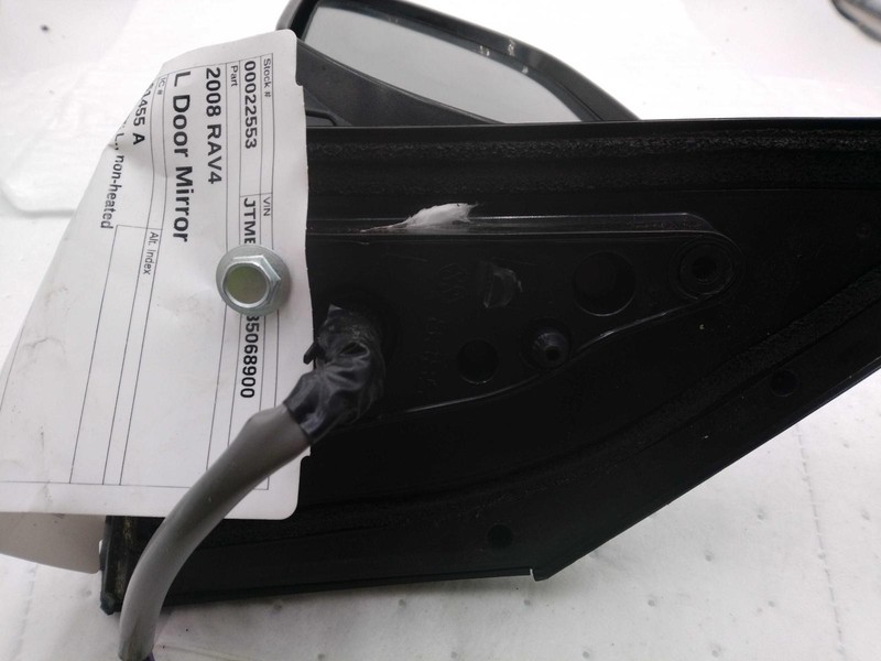 2008 Toyota RAV4 Left Door Mirror Silver OEM 235640 139k Miles Non-Heated