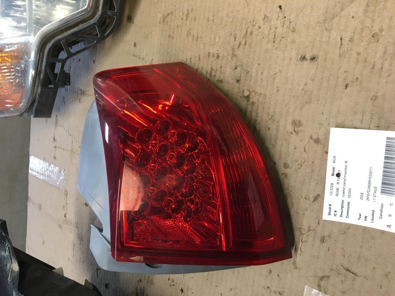2008 ACURA MDX Right passenger Taillight quarter mounted OEM 07 08 09