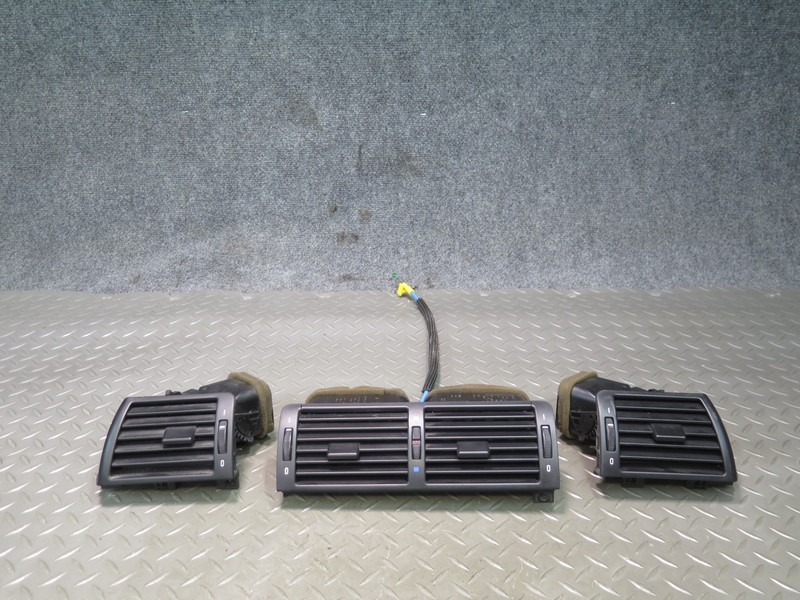 2001-2006 BMW E46 M3 3-SERIES SET OF 3 DASH FRONT LEFT CENTER RIGHT AIR VENT