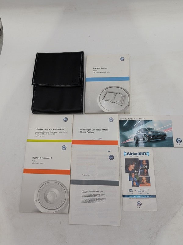 2014 Volkswagen VW BeetleOwners Manual & Case