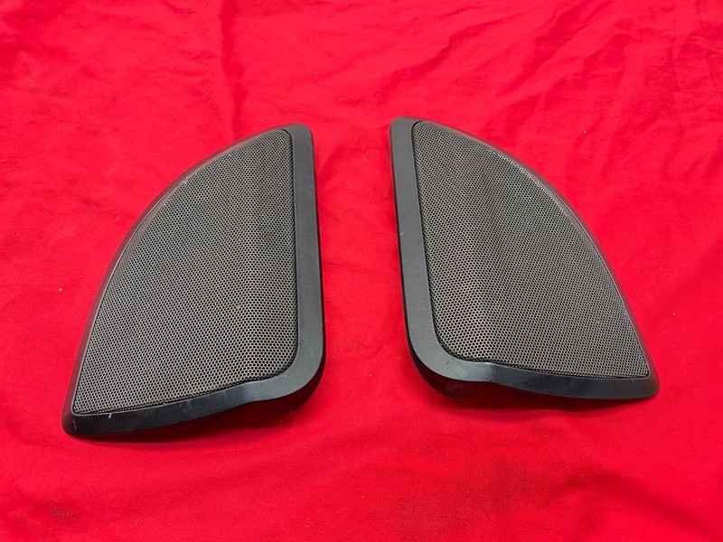 14-19 BMW F34 3 Series Rear Right & Left Door Panel Speaker Cover Trim Black OEM