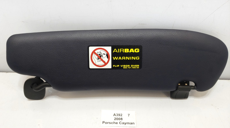 ✅ 06-12 OEM Porsche Cayman 987 Front Left Driver Side Sunvisor Sun Visor*