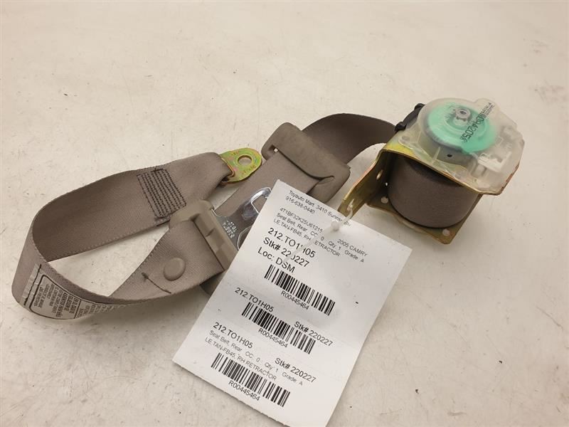 2005 TOYOTA CAMRY LE PASSENGER SIDE REAR SEAT BELT ASSEMBLY