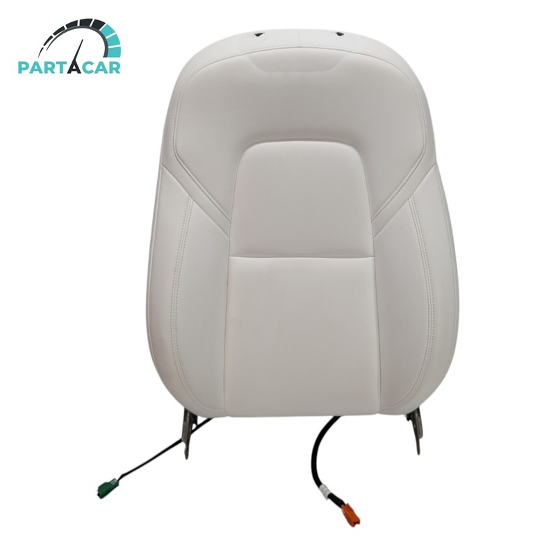 23-24 Tesla M3/MY Front RH 1 Row Upper Cushion Seat White HEAVY CONTAMINATION