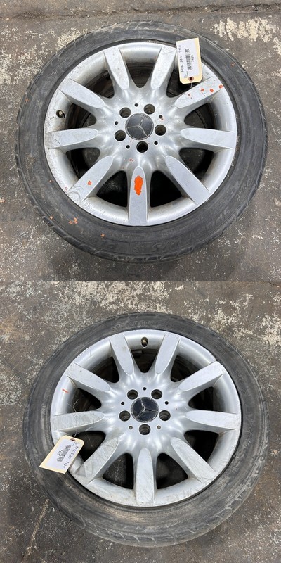 MERCEDES MB WHEEL 18 INCH RIM W/ TIRE 18x8.5 225/45R18 USED OEM 2PCS