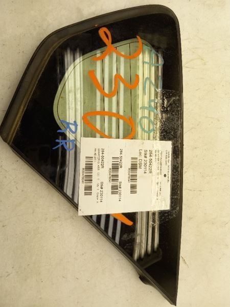 10-15 TOYOTA PRIUS 1.8L 4CYL PASSENGER SIDE QUARTER GLASS
