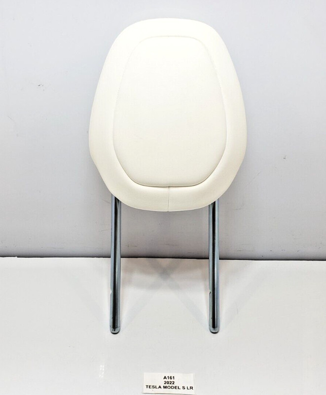 ✅ 2021-2023 OEM Tesla Model X S Front Left Driver Headrest White Leather NOTE*