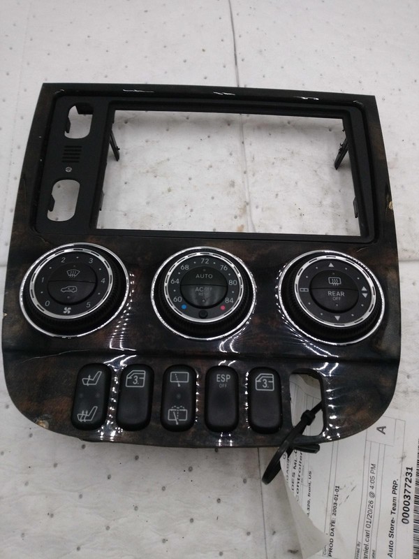 2003 Mercedes ML-Class A/C Selector Switch OEM Black 1638204389 133K Miles