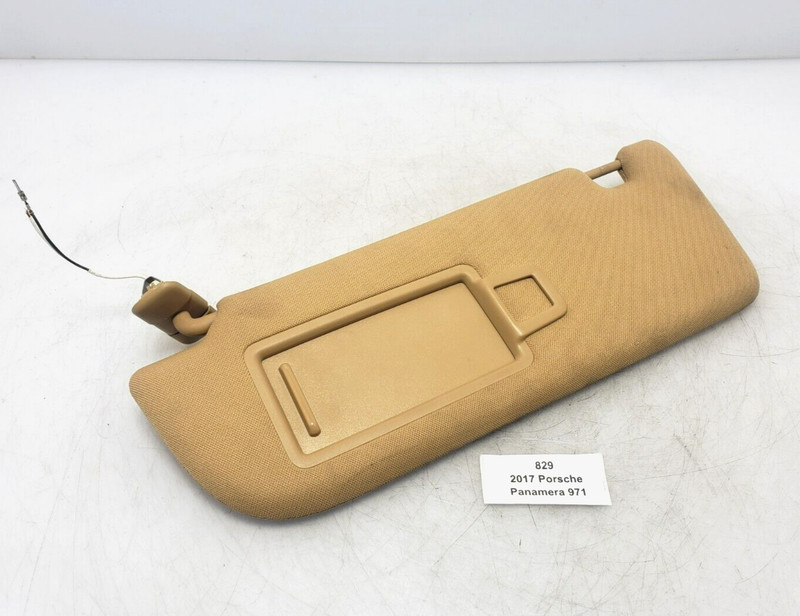 ✅ 2017-2021 OEM Porsche Panamera 971 Front Driver Side Sunvisor Sun Visor Beige