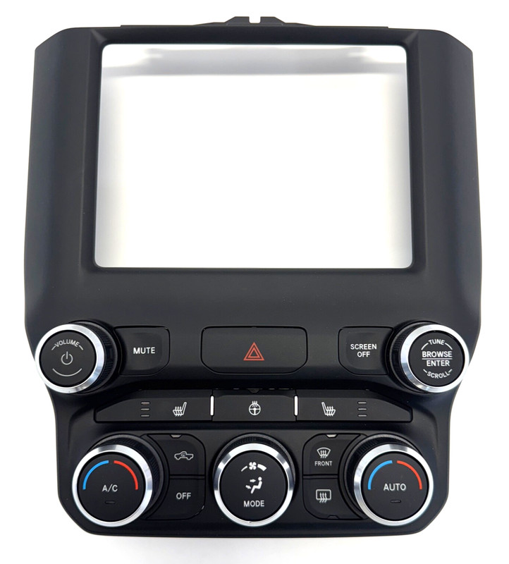 ✅2019-2025 RAM 1500 2500 3500 5TH GEN OEM CENTER STACK BEZEL AC CLIMATE RADIO