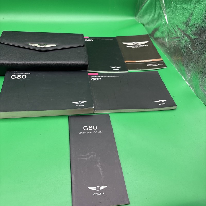 2017 Genesis G80 Owners Manual Quick Reference Guide With Case