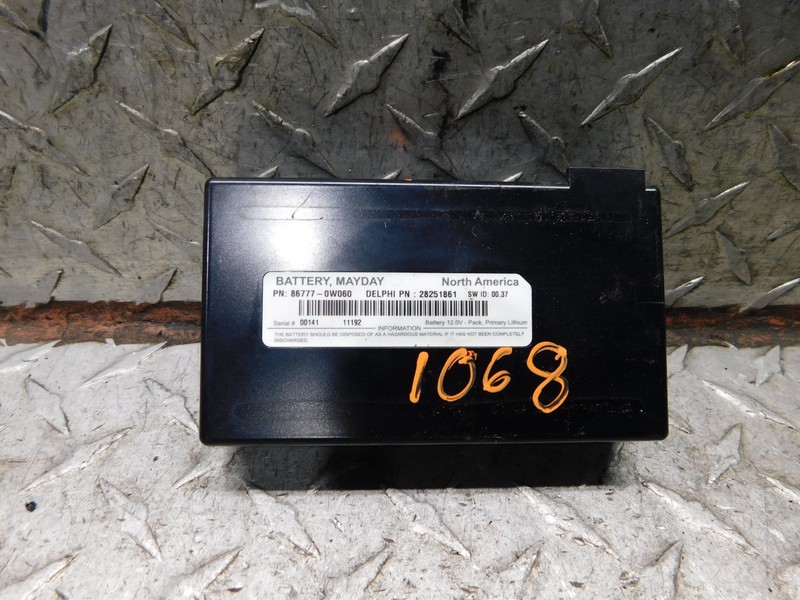 2012 LEXUS RX350 BATTERY, MAYDAY CONTROL MODULE 86777-0W060