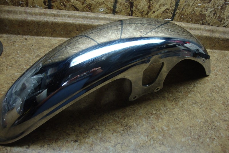 1981 81 Yamaha XS1100 XS 1100 Front Fender Panel Wheel Well Chrome Mud Guard