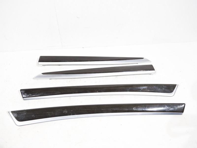 11-16 BMW F10 528I 535I 550I DOOR PANEL WOOD TRIM FINELINE ANTHRACITE SET OF 4