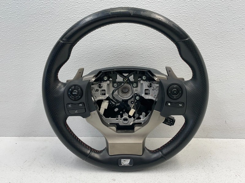 2014 2015 Lexus IS250 F Sport Steering Wheel Assembly W/Switches Black 1511 OEM