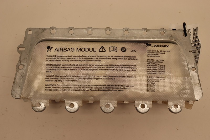 2009-2015 BMW 750LI DASH DASHBOARD RIGHT PASSENGER AIR BAG SR OEM