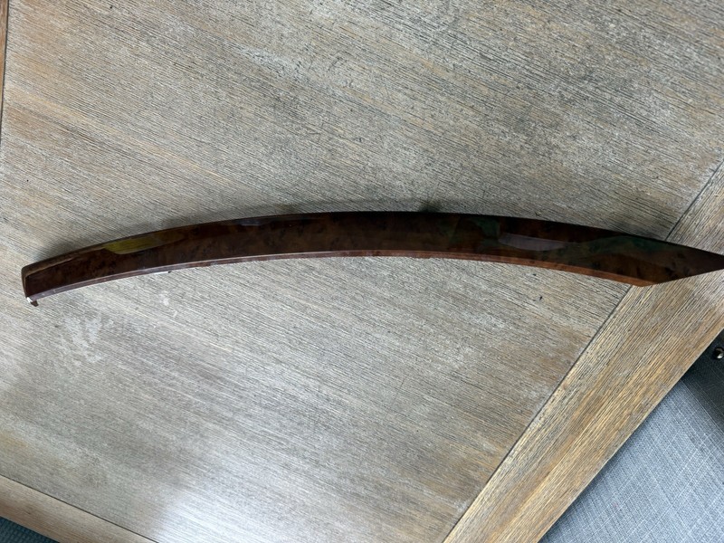 2004-05 NISSAN MAXIMA FRONT LEFT SIDE BEZEL TRIM FINISHER WOODGRAIN 80949-7Y020
