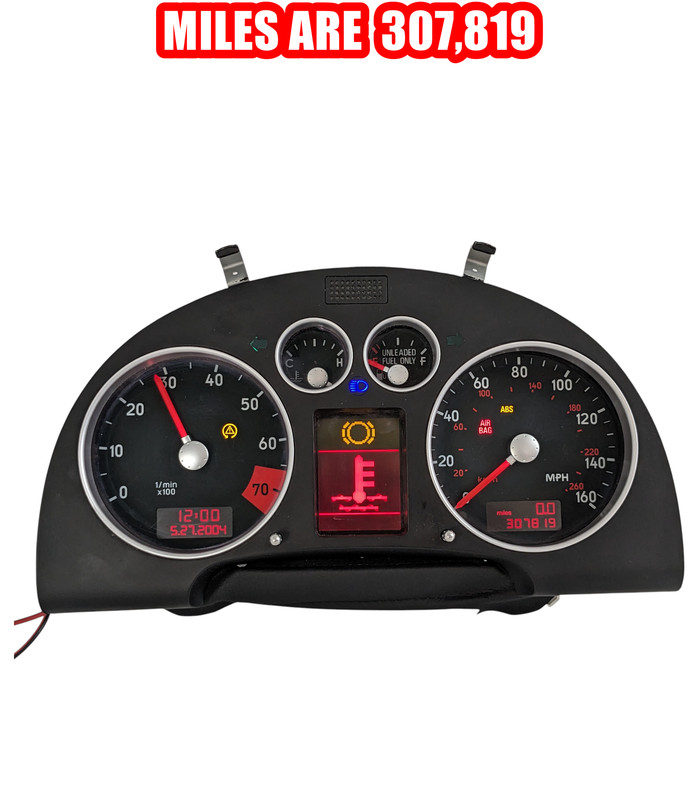 2000-2006 Audi TT MK1 Speedometer Instrument Cluster Manual Tach OEM 307K Miles