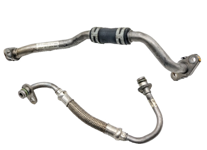 Mercedes W212 E400 SL400 GLS450 Turbocharger Return Oil Lines Pair OEM