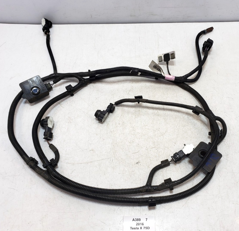 ✅ 16-20 OEM Tesla Model X Rear Bumper PDC Park Assist Sensor Wiring Harnes Black