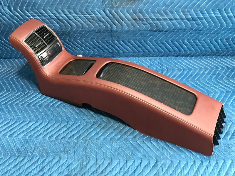 06-11 Mercedes W219 CLS500 Rear Center Console Armrest Storage Tray Cover Red