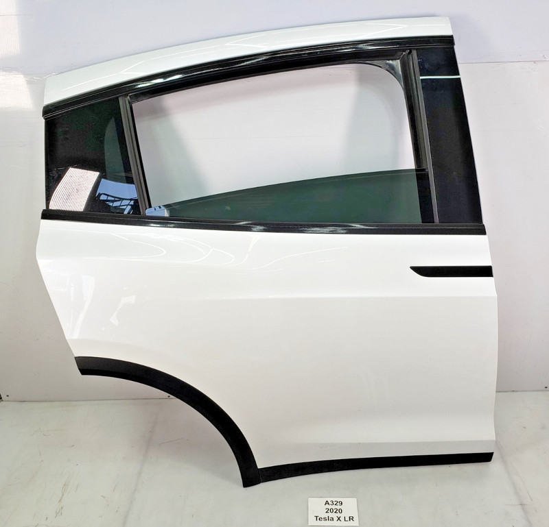 ✅ 2016-2020 OEM Tesla Model X Rear Right Passenger Door Shell Panel White PPSW*