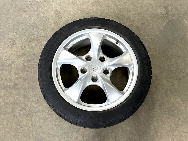 ⭐1997-2004 PORSCHE BOXSTER WHEEL RIM TIRE 205/50/17 7X17 5 SPOKE OEM LOT2544