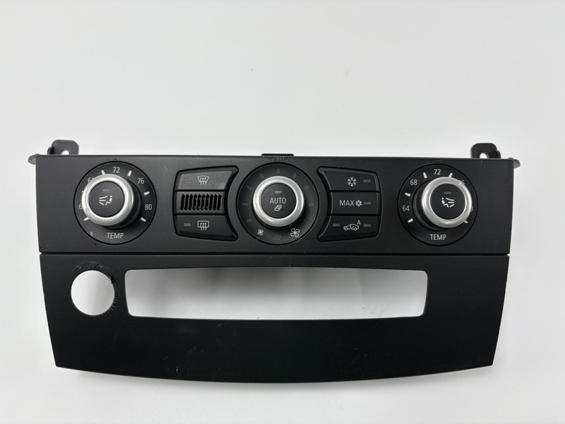2008-2010 BMW 550i A/C HEATER CLIMATE TEMPERATURE CONTROL SWITCH W/BEZEL OEM