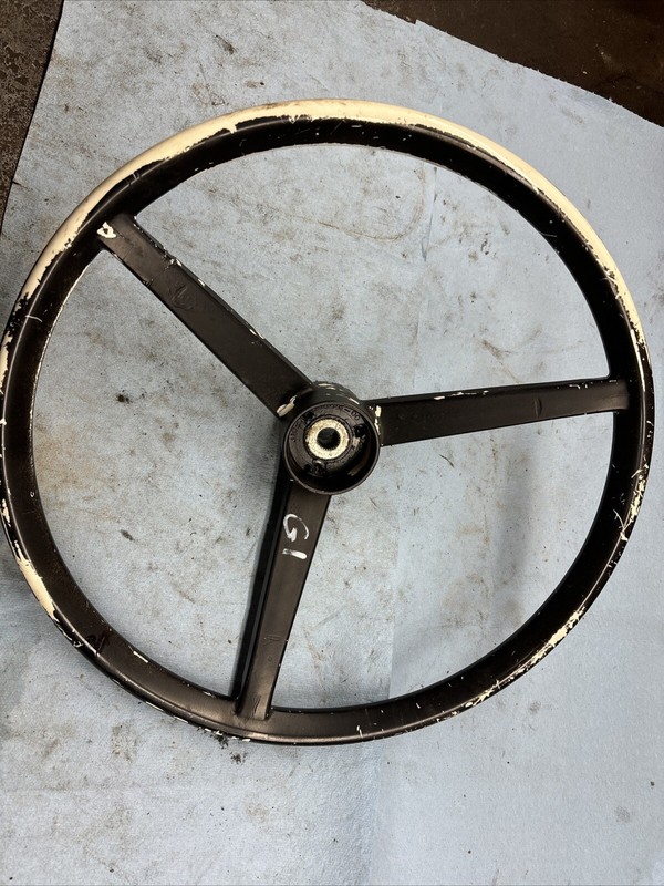 Vintage Yamaha G1 Golf Cart 2 stroke Motor Cart steering wheel painted