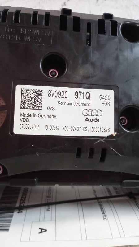 2016 Audi A3 Speedometer Gauge OEM 8V0920971Q 92K Miles - Used