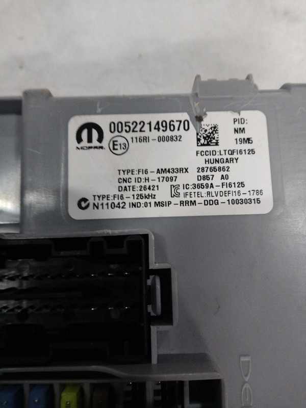 Used Body Control Module fits: 2022 Ram Promaster city Body Control BCM Grade A