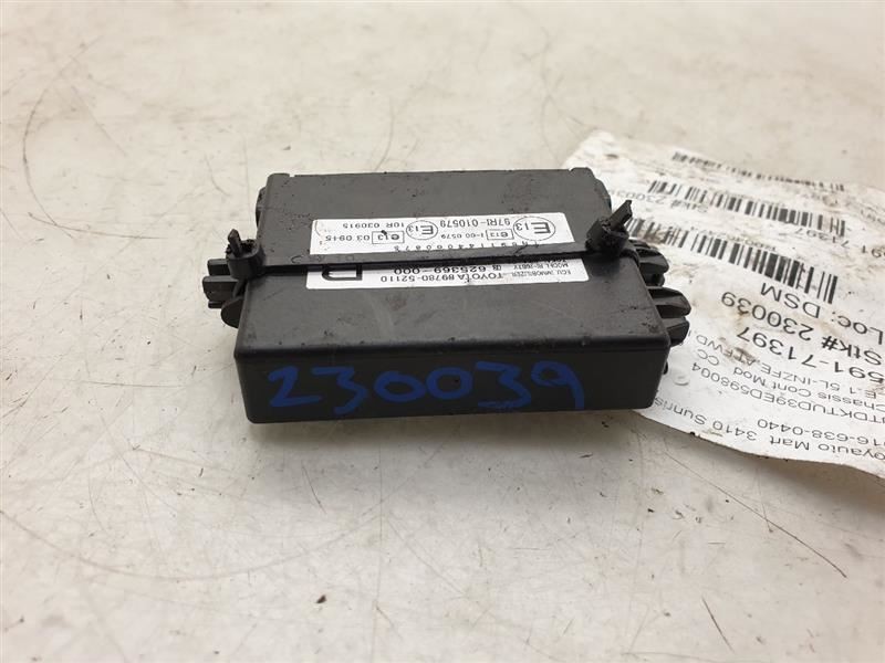 12-14 TOYOTA YARIS LE CHASSIS ECM ANTI-THEFT LOCKING CONTROL MODULE ASSEMBLY