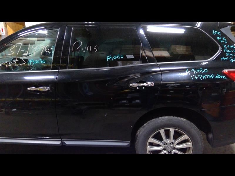 Driver Rear Side Door Electric Black Fits 13 PATHFINDER 648299