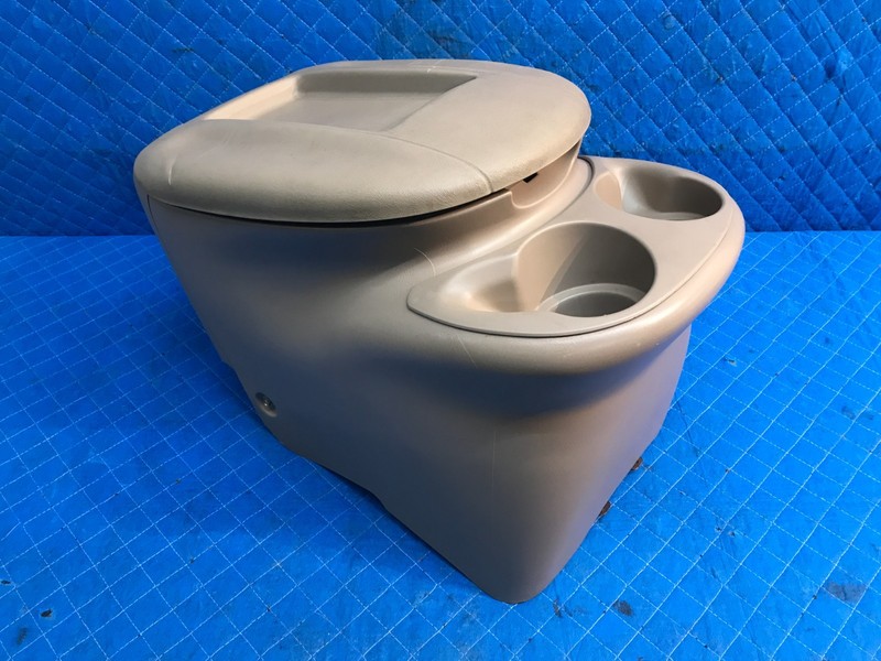 97-03 Lincoln Navigator OEM REAR CENTER CONSOLE ARM REST CUPHOLDER Beige