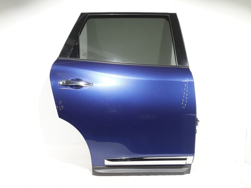 2015 - 2020 Nissan Pathfinder Rear Right Side COMPLETE Door Shell Blue RBY OEM