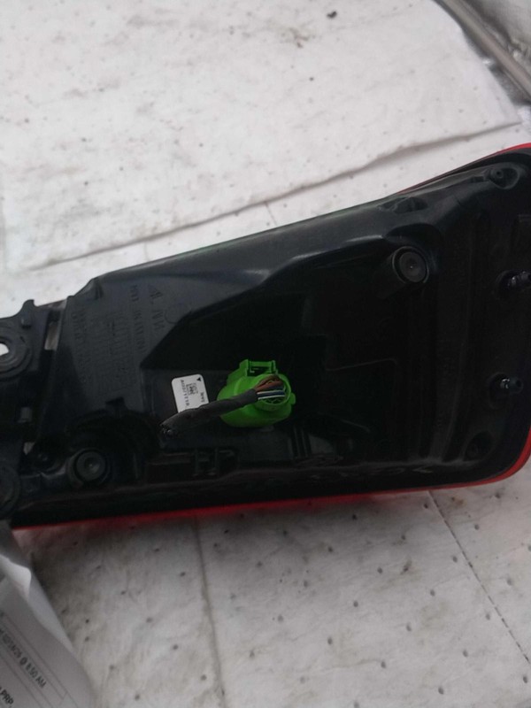 2015 Audi A3 Left Tail Light Assembly White - Used, Lens Starting to Split