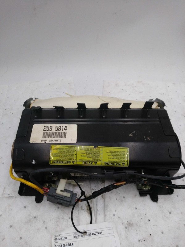 Used Instrument Panel Air Bag fits: 2003 Mercury Sable front passenger dash Grad