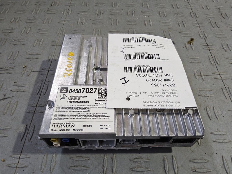 2018-2019 Cadillac XTS Radio Receiver ID 84507027