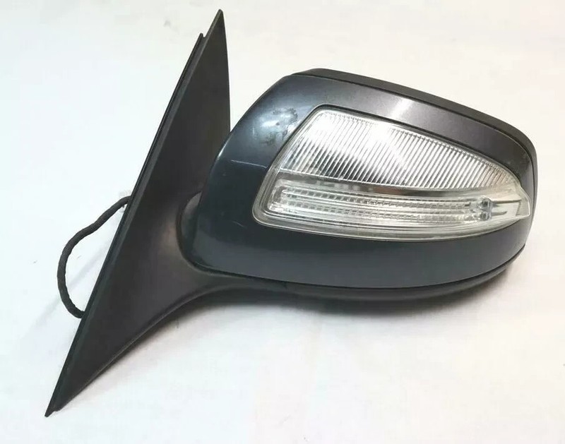 08-09 Mercedes W204 C300 C350 Left Driver Side Rear View Door Mirror Gray OEM