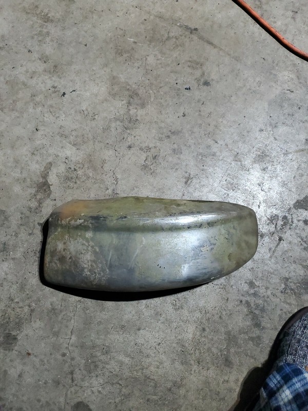 1942-47Packard Clipper SIX FrontBumper fender guard passenger RH