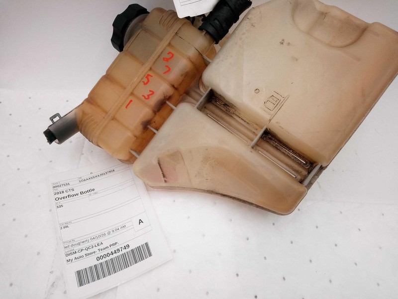 Used Engine Coolant Reservoir fits: 2018 Cadillac CtsGrade A