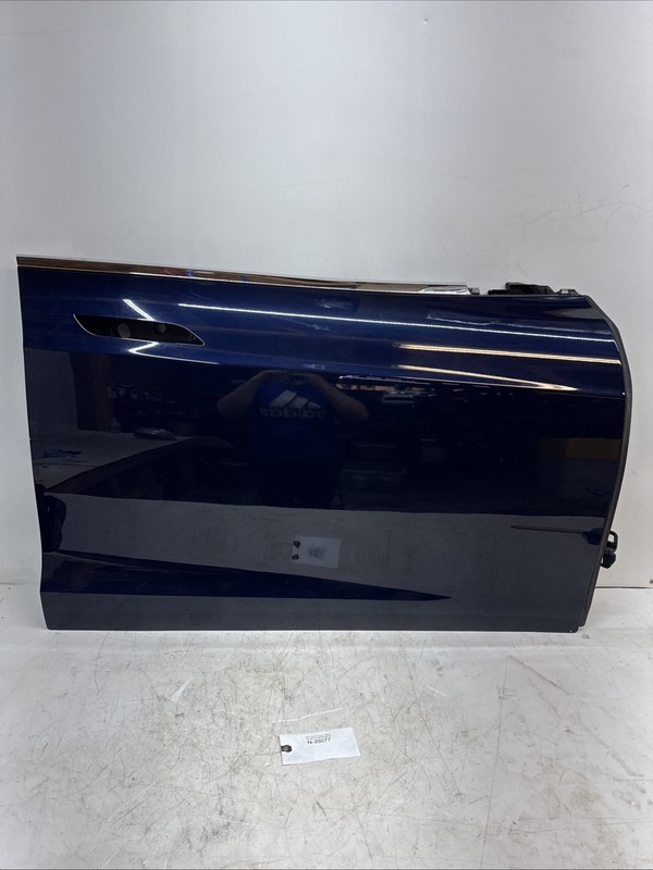 2012-2021 TESLA MODEL S FRONT RIGHT DOOR SHELL PANEL BLUE N-35077