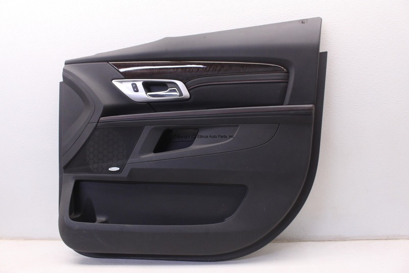 GMC TERRAIN DENALI 14-17 FRONT PASSENGER RIGHT DOOR TRIM PANEL W/ LEATHER BLACK
