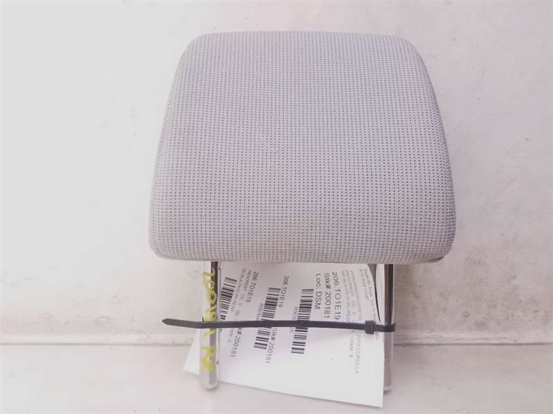 2019 TOYOTA COROLLA SE PASSENGER SIDE REAR BEIGE CLOTH HEADREST ASSEMBLY