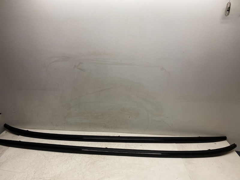 2016-2019 BMW X1 LEFT AND RIGHT SIDE ROOF RAIL RACK RAILS SET GLASS BLACK OEM