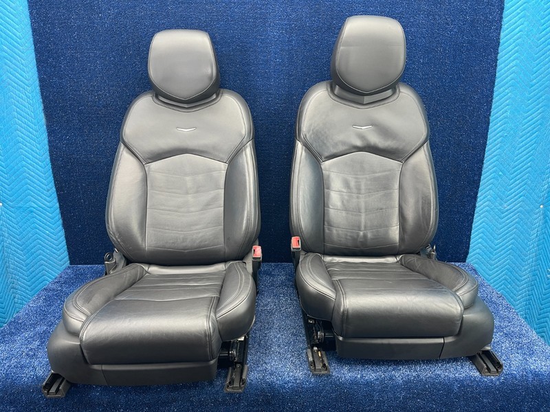 2016-2020 Cadillac CT6 Front & Rear Seats Set Black Leather Interior OEM LTL