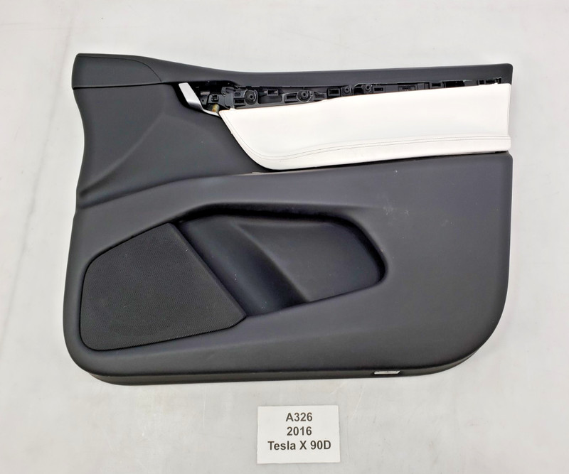 ✅ 16-20 OEM Tesla Model X Front Right Passenger Side Door Panel Trim White