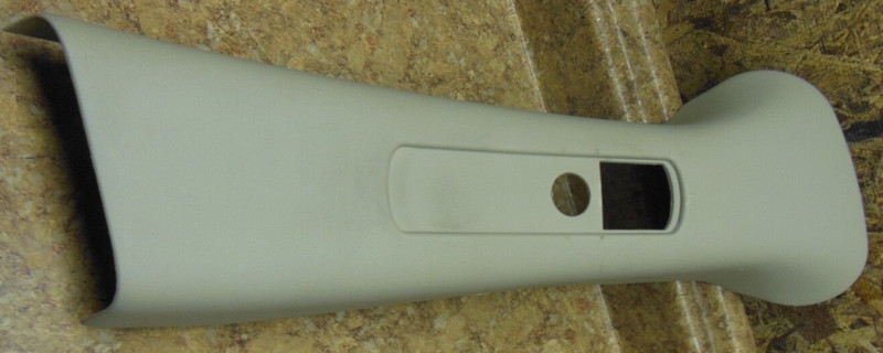 2003 Saturn Ion Right Side Cover Seat Belt Panel Trim Tan Pillar Upper Passenger