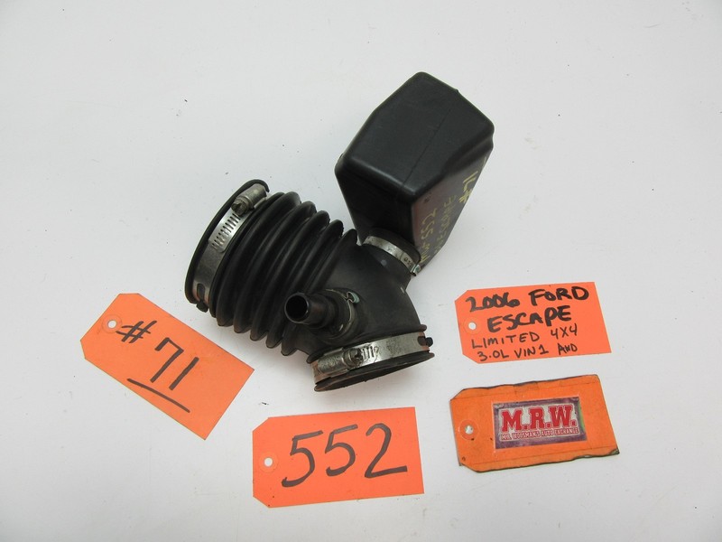05 06 07 FORD ESCAPE AIR INTAKE HOSE TUBE 5L84-9F805-BB for 3.0L ENGINE MOTOR V6