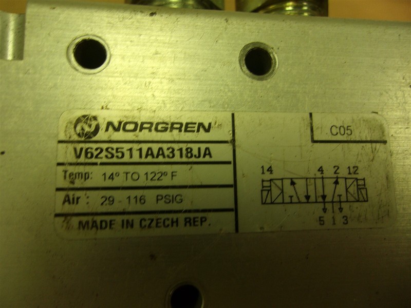 Norgren V62S511AA318JA Control Valve *FREE SHIPPING*